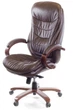 Кресло АКЛАС Валенсия Soft EX MB Коричневый (Кожа LC-K dark brown) - изображение 1