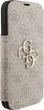 Etui z klapką Guess Book 4G Metal Logo do Apple iPhone 17 Pro Sand (GUBKP17L4GMGPI) - obraz 3