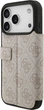 Etui z klapką Guess Book 4G Metal Logo do Apple iPhone 17 Pro Sand (GUBKP17L4GMGPI) - obraz 4