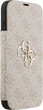 Etui z klapką Guess Book 4G Metal Logo do Apple iPhone 17 Pro Max Sand (GUBKP17X4GMGPI) - obraz 3