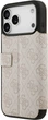 Etui z klapką Guess Book 4G Metal Logo do Apple iPhone 17 Pro Max Sand (GUBKP17X4GMGPI) - obraz 4