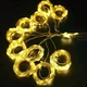 Гірлянда штора 3x2 м 200 LED тепле жовте світло USB з пультом 8 режимів регулювання яскравості світлодіодна водоспад роса на вікно стіну інтер'єр новорічна святкова декоративна кімнатна - зображення 3