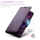 Чехол-книжка CaseMe из нубука для Samsung A05s Фиолетовый - изображение 8