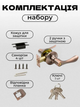 Комплект ручка- защёлка кноб с ключами для межкомнатных дверей HIDOOR L891-01 AС (медь) - изображение 3