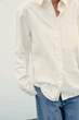 Рубашка из плотного хлопка Zara 6929/063 - M Біла - изображение 2