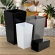 Квіткові горщики зі вставкою Kadax Masiera K8051 25 см + 30 см + 35 см Чорні - зображення 3