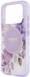 Etui Guess IML Flower & Tonal Circle MagSafe do Apple iPhone 17 Pro Purple (3666339525217) - obraz 5