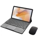 Клавиатура-подставка беспроводная Smart Keyboard + Мышка для AGM Pad P1 Lite Ukr+Eng Black - изображение 1