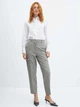 Брюки женские Mango Manu 57035981-91 38 Светло-серые (8445922835095) - изображение 3