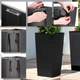 Квіткові горщики зі вставкою Kadax Tuluza K8062 25 см + 30 см + 35 см Чорні - зображення 5