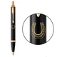 Ручка шариковая Parker IM DESIGN Black GT BP Счастливая подкова Черный Золотистый 22032_R106y - изображение 1