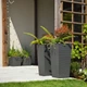 Donice na kwiaty z wkładem Kadax Pesaro K8058 25 cm + 30 cm + 35 cm Grafit - obraz 4