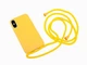 Силиконовый чехол на шнурке Crossbody для iPhone X/Xs (02) Yellow желтый - зображення 2