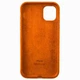 Чехол Alcantara Алькантара для iPhone 11 (07) Orange оранжевый - изображение 2