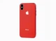 Чохол скляний Glass case для iPhone Xs max (01) Red червоний - зображення 1