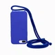 Силиконовый чехол на шнурке Crossbody для iPhone 8 Plus (03) Shiny blue синий - изображение 1