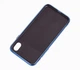 Чехол стеклянный Glass case для IPhone Xr (13) Shiny Blue ярко синий - изображение 3