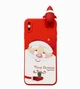 Чохол Силіконовий Новорічний для iPhone X/Xs Merry Christmas (02) Санта - зображення 1