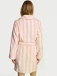 Плюшевий халат Victoria's Secret Cozy Plush Robe M/L біло-рожева смужка 27161697 - зображення 2