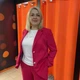 Пиджак J. London женский классический длинный рукав на пуговицах 46 малина - изображение 1