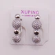 Серьги медицинский сплав родий Xuping 17х5 xp18 - изображение 1