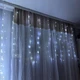 Гірлянда штора світлодіодна LED 3x1 м, новорічна декоративна гірлянда з USB живленням та 8 режимами освітлення для дому, вікон, інтер’єру та святкового оформлення, холодне біле світло, SP-7907 - зображення 3