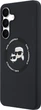 Панель Karl Lagerfeld Silicone Karl&Choupette Heads MagSafe для Samsung Galaxy S25 FE Black (KLHMS25FESKCHTCK) - зображення 2