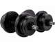 Гантели Infinito Sport Edition 2×10 кг композитные наборные (набор 20 кг, стальной гриф 45 см, прорезиненные диски) - изображение 3