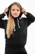 Детский спортивный утепленный костюм Kindamor Warm Autumn Black для девочки, флис 134 см черный - изображение 12