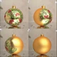 Ялинкова іграшка новорічна куля Santa Shop Святкова калина Золотий 10 см (4820001154283) - зображення 5