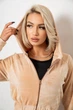Спортивный костюм женский велюровый, цвет бежевый, S-M, 257R4125 - изображение 5