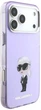 Etui Karl Lagerfeld IML Aquarelle Karl & Choupette & Logo MagSafe do Apple iPhone 17 Pro Max Purple (3666339531522) - obraz 4