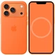 Чехол панель силиконовый OEM Premium Silicone case with Magsafe MagFit Magnetic Ring для Apple iPhone 17 Pro (6.3") Pole Orange - изображение 1