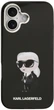 Etui Karl Lagerfeld IML Aquarelle Karl & Logo MagSafe do Apple iPhone 17 Black (3666339531652) - obraz 3