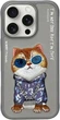 Etui plecki Nimmy Glasses Cool Cat do Apple iPhone 16 Pro Max Grey (6971080319389) - obraz 1