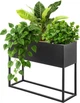 Квітник з горщиком Kadax 60x50 см Чорний (K10700) - зображення 1