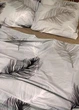 Пододеяльник полуторный полиэстер 150*215 "Перо на светло сером" - изображение 2