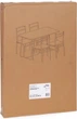 Zestaw mebli ModernHome by Multistore stół do jadalni 110 x 70 cm, 4 krzesła (PARIS-WD) - obraz 8
