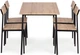 Zestaw mebli ModernHome by Multistore stół do jadalni 110 x 70 cm, 4 krzesła (MALMO-O) - obraz 2