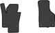 EVA килимки EVAtech в салон авто передні для Passat (B6) (with armrest) Volkswagen 2005-2010 6 покоління Combi EU Сота чорна (VW31276AY2TL4SBB) - зображення 1
