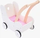 Візок для ляльок Engelhart дерев'яний Рожево-білий 1750221 (8716096018745) - зображення 2