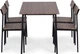 Zestaw mebli ModernHome by Multistore stół do jadalni 110 x 70 cm, 4 krzesła (MALMO-WD) - obraz 2