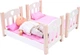 Ліжко для ляльок Engelhart двоярусне рожево-біле 1750219 (8716096018707) - зображення 3