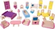 Meble dla lalek Bigjigs Toys drewniane dla domku 27 szt 2999703 (0691621261163) - obraz 2