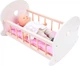 Ліжко для ляльок Engelhart дерев'яне Рожево-біле 1750225 (8716096018721) - зображення 3