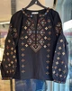 Жіноча вишиванка з вишивкою хрестиком "Мозаїка" 3XL чорний (5618-1) - зображення 2
