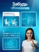 Держатель для телефона и планшета Ротационный Lisen 360° Металлический Настольный Подставка iPad от 4.7 до 15.6" нагрузка до 2кг вращающийся механизм Раскладной Black - изображение 2
