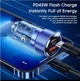 Автомобільний зарядний пристрій Toocki 75W PD/QC (Type-C+USB) - зображення 3