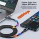 Кабель Toocki Type-C 100W 3м з дисплеєм потужності Black - зображення 5