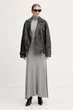 Куртка-косуха из натуральной кожи Pinko 44 черный 105369 - изображение 6